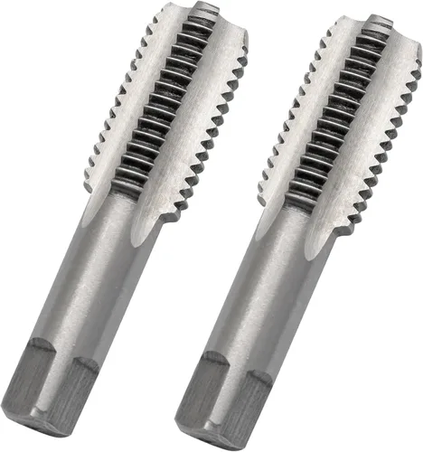 Vista 9 de 2 piezas M3x0.5 Macho, rosca métrica M3 HSS herramienta de roscado HSS, 3 flautas rectas roscas roscadas (M3 x 0.5)