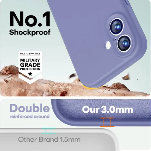 Vista 941 de LOVE 3000 Diseñada para Funda iPhone Air, Silicona Premium [Compatible con Magsafe][Forro de Microfibra Suave Anti-Rayones] Funda Protectora