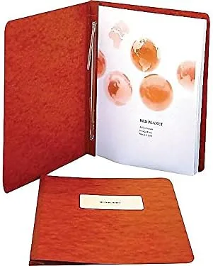 Vista 2 de Acco Brand 25978 Pressboard Report Cover Cover Clip de punta, Letra, 3" Capacidad, Rojo
