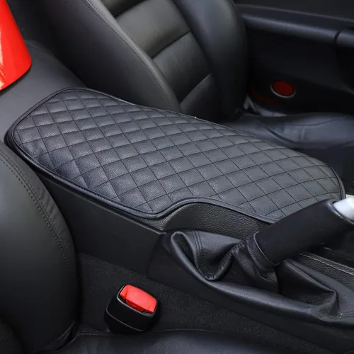 Vista 5 de LLKUANG Funda protectora suave para reposabrazos de consola central para Chevrolet Corvette C6 Z06 ZR1 2005 2006 2007 2008 2009 2010 2011 2012 2013