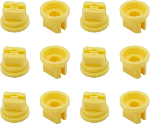 Vista 13 de MroMax Punta de pulverización de ventilador plano, boquilla de plástico de 110 grados de apertura de 0.006 in, 5 piezas (verde)