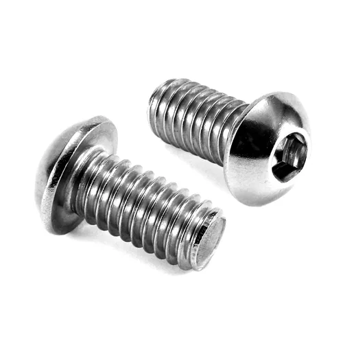 Vista 14 de Tornillos de cabeza de botón con casquillo de 3/8-16 x 1-1/2 pulgadas, 20 piezas de acero inoxidable 304 18-8, accionamiento hexagonal Allen