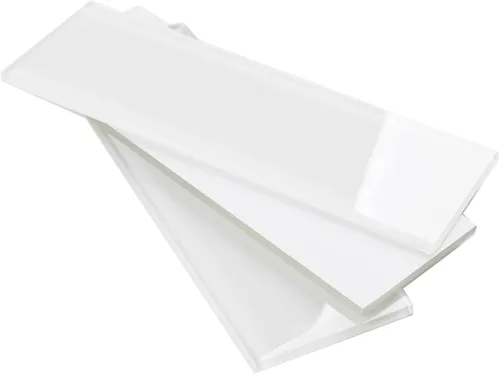 Vista 9 de Azulejos de Vidrio Tipo Metro, 3 x 6 Pulgadas, Azulejos de Vidrio Gris para Salpicadero, Pared de Ducha de Baño, Paquete de 32 Piezas