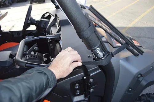 Vista 6 de Wolverine - Parabrisas plegable completo X4 / X2 de Clearly Tough Para modelos 2018-2020 Resistente a los arañazos Policarbonato de alta