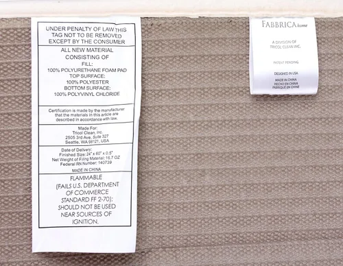 Vista 6 de Tapete de espuma viscoelástica de alta densidad, ultra suave ( 60.96 cm. x 152.4 cm. 2 pies x 5 pies)