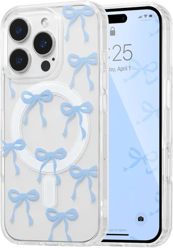 Vista 51 de UEEBAI - Funda magnética para iPhone 11, diseño de lazo, compatible con MagSafe, funda transparente delgada inalámbrica, antiamarilleo, a prueba