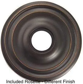 Vista 3 de Emtek 280920 - Gancho doble con roseta de acabado a juego, 6 acabados, roseta regular, tamaño pequeño, Brass, 2809