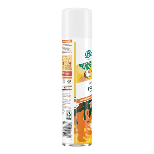 Vista 3 de Batiste Champú seco tropical, champú sin agua, 3.81 onzas, paquete de 3