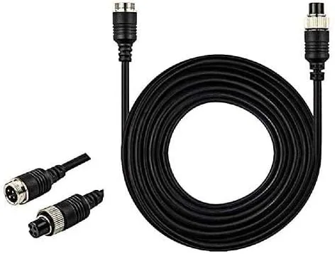 Cable de extensión de aviación de 4 pines para cámara de respaldo con cable/cámara de visión trasera CCTV, camión, remolque, autocaravana, autobús,