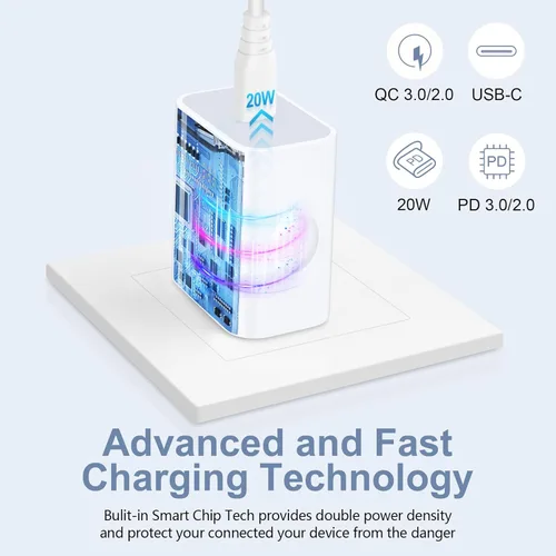 Vista 2 de USB C Samsung S25 FE Bloque de carga rápida para Galaxy S24 S23 FE Ultra S22 Plus S21 A16 A15 A25 A05 A05S A14 A54 A13, iPhone 16 Pro Max 15 Plus 14