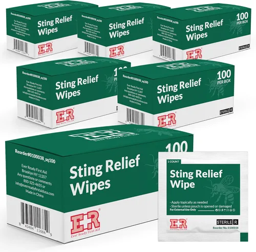Vista 8 de Ever Ready First Aid Toallitas para aliviar picaduras, 100 unidades..