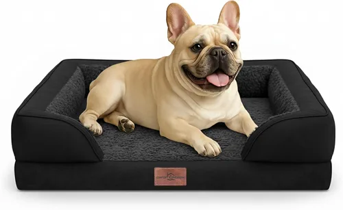 Vista 73 de Comfort Expression Cama ortopédica para perros extra grandes de 45 x 35 pulgadas, cama para mascotas XL de espuma tipo caja de huevos impermeable
