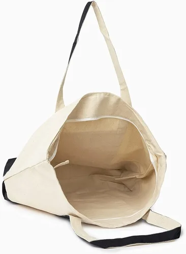 Vista 6 de Bolsas de lona extra grandes con cremallera, 22 pulgadas, resistente, con cremallera superior, con cremallera, 100% algodón orgánico, resistentes