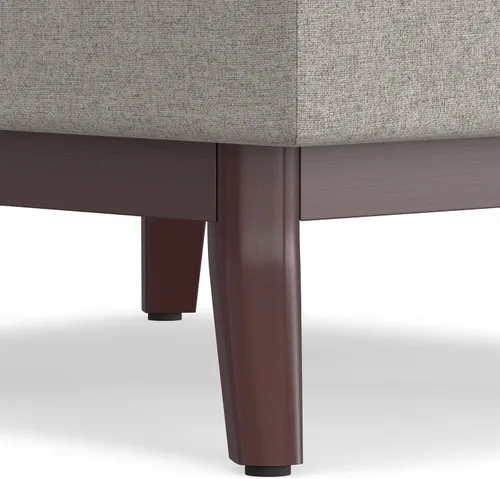 Vista 6 de SIMPLIHOME Owen Mesa de Centro Rectangular Moderna de Mediados de Siglo de 34 pulgadas de Ancho con Otomana de Almacenamiento en Tela de Poliéster