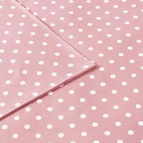 Vista 8 de Intelligent Design Juego de sábanas de tamaño individual para niñas, 100% algodón percal, suave, sábana encimera y ajustable, funda de almohada