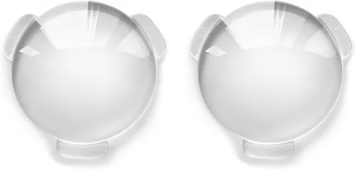 Pop-Tech - Juego de lentes biconvexas, lentes de vidrio óptico biconvexas de 1.339 in de diámetro y 1.772 in de longitud focal para Google Cardboard