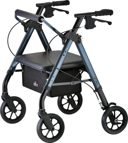 NOVA Star 8 - Andador con ruedas bariátricas de alta resistencia, asiento acolchado grande, capacidad de 450 libras, ruedas resistentes todo terreno