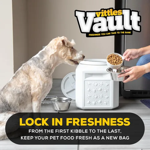 Vista 3 de Gamma2 Vittles Vault Contenedores de almacenamiento de alimentos para mascotas, contenedor sellado de almacenamiento de alimentos para perros