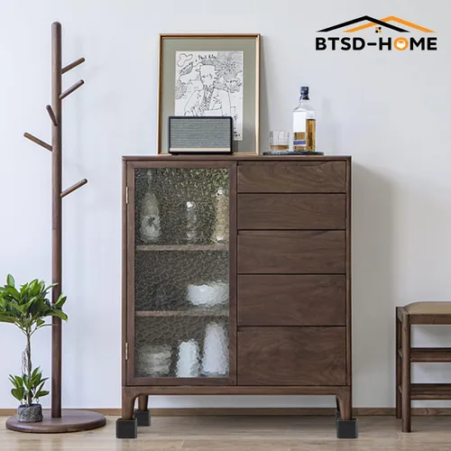Vista 5 de BTSD-home Elevadores de cama de 1.5 o 3 pulgadas, muebles ajustables resistentes para sofá, escritorio, sofá, mesa, paquete de 4