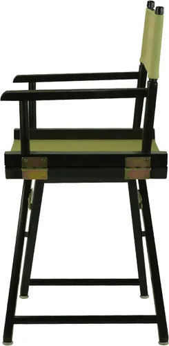 Vista 4 de Casual Home - Silla de director de 18.0 in, marco negro con lona verde oliva