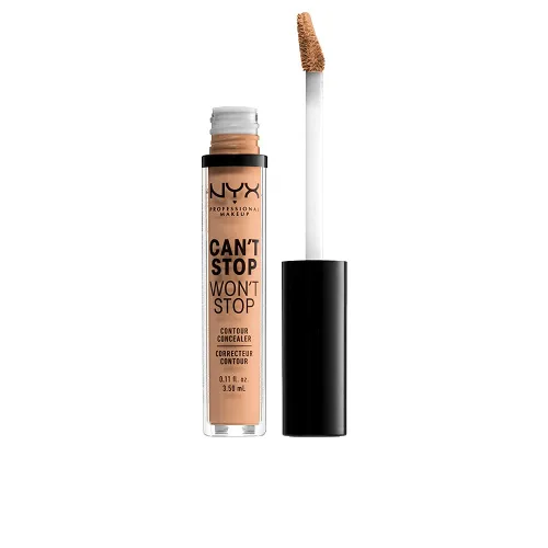 Vista 17 de NYX PROFESSIONAL MAKEUP Can't Stop Won't Stop - Corrector de contorno, cobertura completa las 24 horas, acabado mate, beige suave