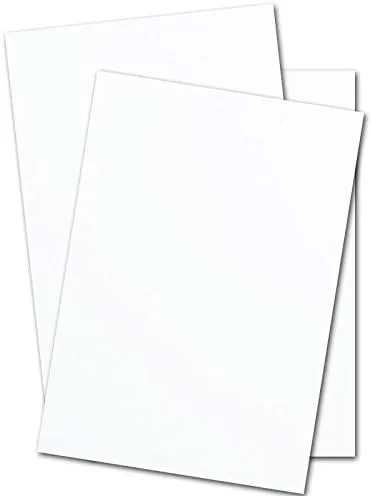 Premium White 80lb Super Smooth 8.5x11 Tarjeta de Descuento Stock (250)