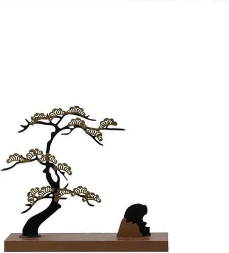chinese feng shui statue sculpture Modern New Chinese Creative Iron Art Pine Tree Crafts Indoor Living Room Desktop Decoration Entrance Feng Shui