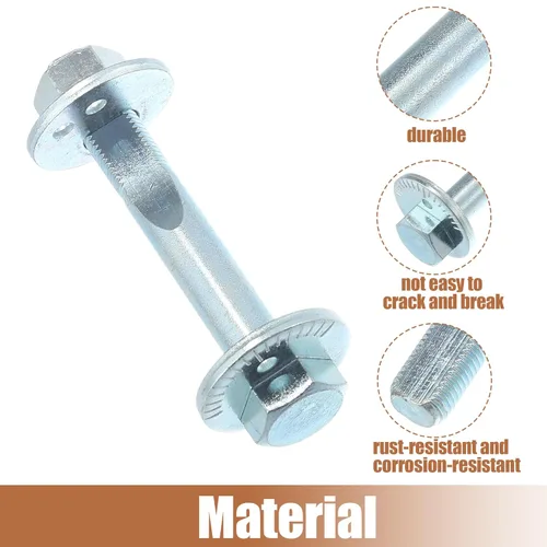 Vista 5 de uxcell 1 juego de pernos de inclinación de alineación excéntrica para Mitsubishi Lancer 2002-2006 No.MR333373/MB809335 Kit de tuercas de ajuste