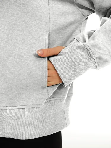 Vista 5 de AUTOMET Sudaderas de gran tamaño con capucha de forro polar para mujer, camisas de manga larga, ropa de otoño con bolsillo