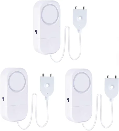 Detector inteligente de fugas de agua, alarma ajustable de 120 dB para el hogar, sensor de agua para sótano, alarma de fugas de agua, 3 unidades