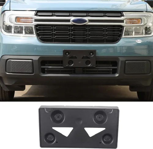 Soporte para placa de matrícula de parachoques delantero compatible con Ford Maverick 2022 2023 2024 2025, adaptador de montaje de parachoques