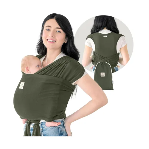 Vista 16 de KeaBabies Portabebés con anillo para bebé, fácil de llevar, portabebés ajustable D-Lite para recién nacidos a niños pequeños, camisa de transporte