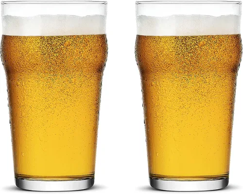 Vasos de pinta, vasos de cerveza británica de 20 onzas, vasos de cerveza artesanales clásicos, vasos de cerveza de alta calidad, vasos de cerveza de
