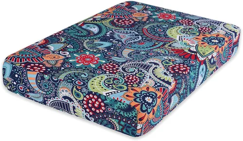 Vista 77 de hyha Fundas de cojín de sofá estampadas, fundas de sofá florales lavables para sofás con 2 cojines, fundas de cojín de patrón elástico para muebles