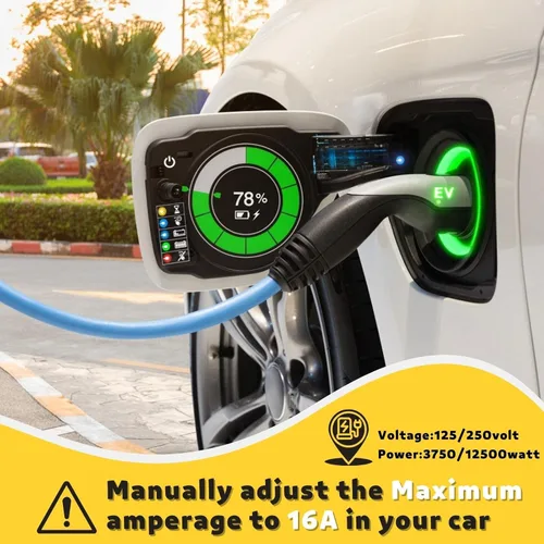 Vista 7 de MECMO NEMA 14-50P a NEMA 6-20R - Adaptador de carga para Tesla EV con interruptor protector de sobretensiones, 1 pie 50A 14-50P RV/generador/enchufe