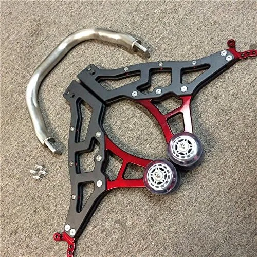 Vista 2 de XKMT-Universal Racing Sport Rear Combo Wheel Lift Stands Paddock Stands Rojo [B01442B0BM]