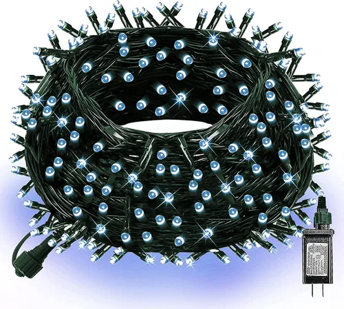 Vista 79 de Dazzle Bright - Guirnalda de luces para Halloween, 300 LED, 100 pies, 8 modos de iluminación, decoraciones para carnaval, jardín, exteriores y patio