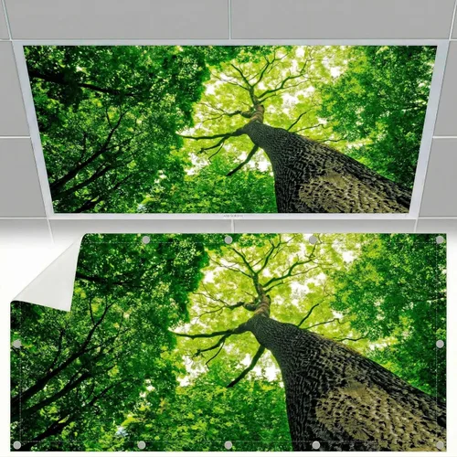 Vista 16 de Cubiertas de luz fluorescente para luces de techo, cubierta magnética de nube para lámparas fluorescentes o LED de 2 pies x 4 pies para aula, hogar