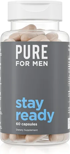 Pure for Men Suplemento de Fibra Original Limpieza Manténgase Listo | Ayuda a Promover la Regularidad Digestiva | Cáscara de Psyllium, Aloe Vera,
