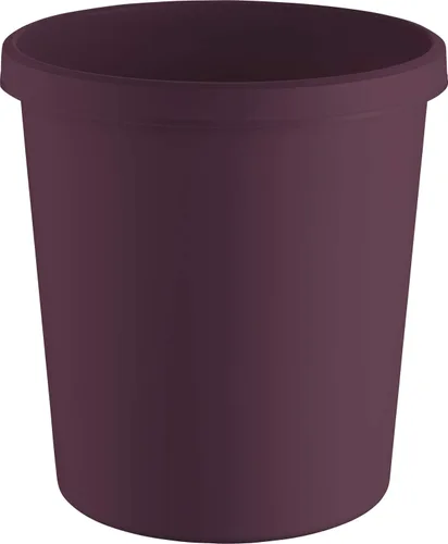 Helit H6405825 - Cesta de papel usado"The Green German", 18 litros, Hecho de plástico reciclado Blue Angel Certifique, Burdeos Rojo, 1 Pieza