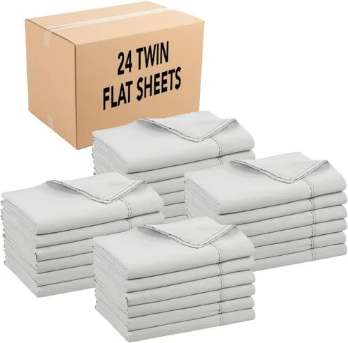 Vista 20 de Arkwright - Sábanas encimeras a granel de tamaño individual, paquete de 6 unidades, sábana superior hipoalergénica de microfibra cepillada suave