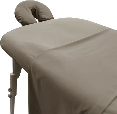 Vista 12 de LONDON LINENS Juego de sábanas de microfibra suave para mesa de masaje, juego de 3 piezas, incluye funda para mesa de masaje, sábana bajera
