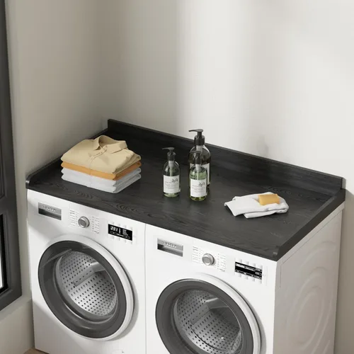 Vista 3 de Encimera de lavadora y secadora, encimera de lavadora y secadora, encimera de lavadora y secadora de madera maciza, encimera de lavandería de 54