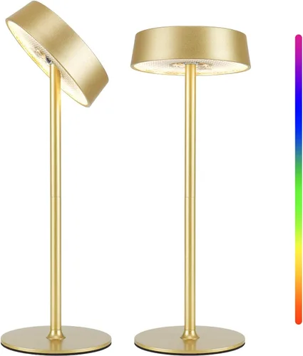 Vista 11 de Lámpara inalámbrica, RGB, impermeable al aire libre, control táctil regulable de 3 temperaturas de color, portátil a pilas, función de memoria LED