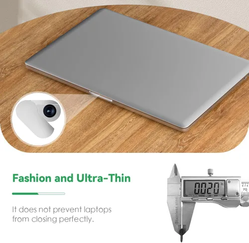 Vista 2 de CloudValley Funda de metal ultrafina para cámara web para MacBook Pro/iPad/Laptop, protector de cámara de privacidad de 0.015 pulgadas con adhesivo