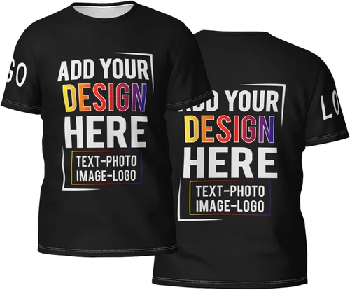 Camisetas personalizadas Añade tu foto de texto, camiseta personalizada, personalizada, diseña tu propia impresión frontaltrasera