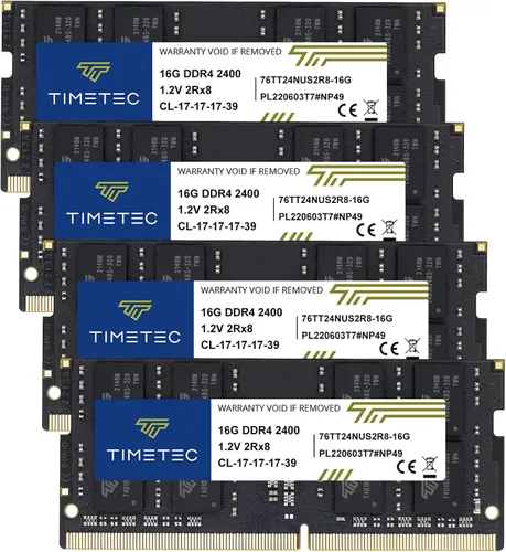 Vista 9 de Timetec Premium 8GB DDR4 2400MHz (DDR4-2400) PC4-19200 (PC4-2400T) sin ECC sin búfer 1.2V CL17 1Rx8 de rango único 260 pines SODIMM, módulo