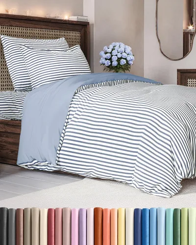 Vista 46 de Juego de funda de edredón tamaño Queen - Juego de funda de edredón extra suave tamaño Queen 90 x 90 con 2 fundas de almohada - Ropa de cama de hotel