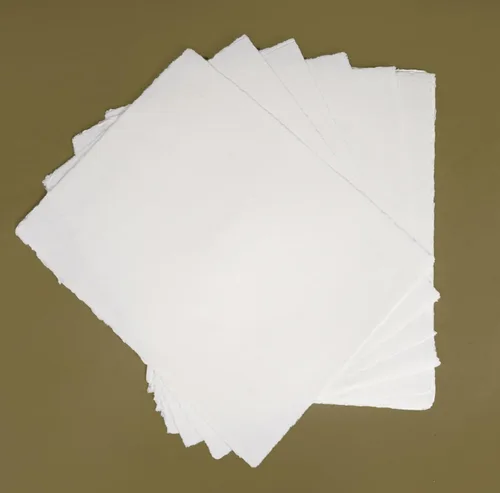 Papel blanco hecho a mano con borde Deckle Edge – 11.5 x 8.5 – Paquete de 25 – Acuarela/papel mixto – Ahorra fecha, invitaciones, tarjetas de