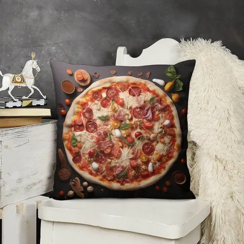 Vista 9 de Pots and Pans, Kitchen Clock and Cooking Art Velvet Square Decorative Throw Pillow Covers 12 "x12 Throw Pillow Covers for Outdoor Home Decor